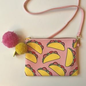 Taco Clutch with Shoulder Strap by Studio DIY- Never Used